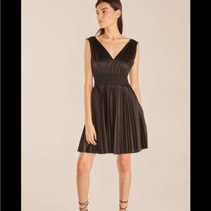 NWT Rebecca Taylor Smocked Black Dress